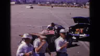 San Diego California USA (1949): Classic Footage Of White Males Preparing Race