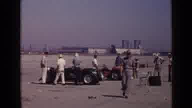 San Diego California USA (1949): Group Of Men Standing Around Three Model T