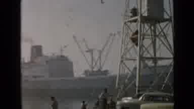 San Diego California USA (1949): People Fishing Near The Ocean