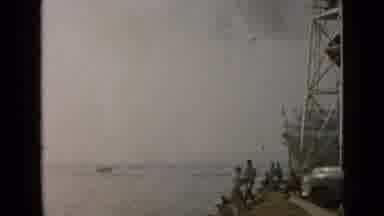 San Diego California USA (1949): Coastal Area Fishing Ship Moves Hobby Deep Bodied