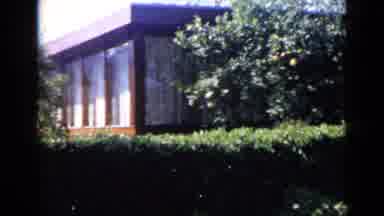 San Diego California USA (1949): Outside Of A Small Building Among Some Trees