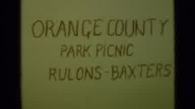 San Diego California USA (1949): Old Video Of Orange County Park Picnic Lady