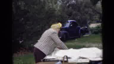 San Diego California USA (1949): Family Reunion Outside In The Park With Relatives