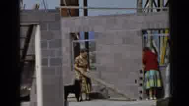 San Diego California USA (1949): Three Ladies Helping Out In A Construction Site