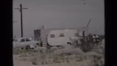 SAN DIEGO CALIFORNIA USA-1949: Very Cozy Little House With A Trailer And A Classic Car