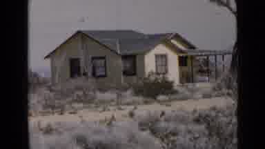 San Diego California USA (1949): A Small Shack Style House Followed By A Man