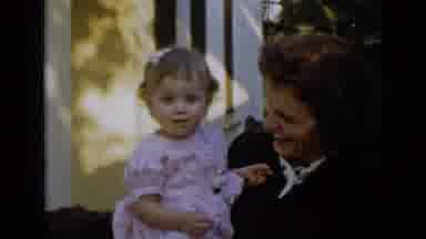 San Diego California USA (1949): Little Blonde Girl In White Dress Sitting In