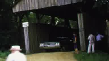 Washington DC USA (1969): Car Driving Through A Covered Bridge