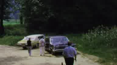 Washington DC USA (1969): Three People Conversing Next To Old Cars With Fourth