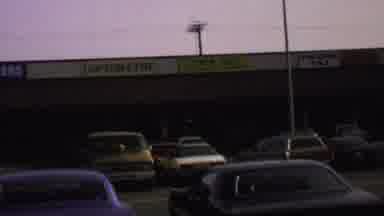Washington DC USA (1969): A Shopping Mall With A Wide Car Park And Someone Walking