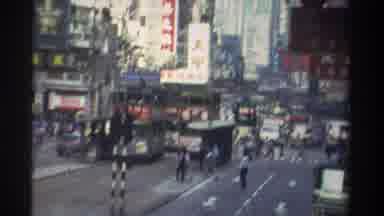 Hong Kong (1982): Street Scene In A Busy Asian Metropolis Chinese Writing On The