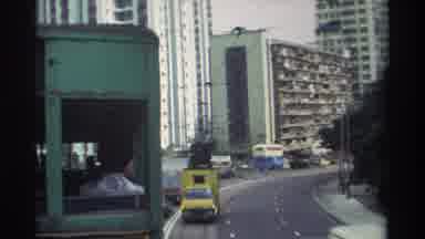 Hong Kong (1982): Busy Roadways During The Day As Workers Go About Their Jobs