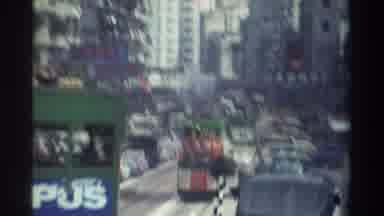 Hong Kong (1982): The Traffic On The Road In The City