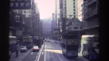 Hong Kong (1982): Video From The Top Of A Touristic Open Bus In An Asian City