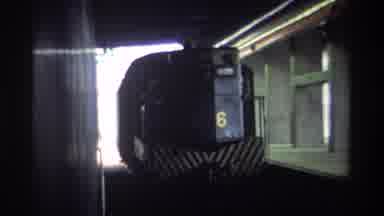 Hong Kong (1982): Blue Train With The Number 6 Goes Through A Tunnel