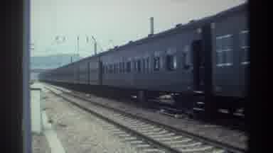 Taiwan (1982): Train Moving Down Some Tracks At A Normal Speed