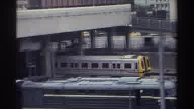 Taiwan (1982): Above Ground Subway Passes Through A City