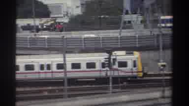 Taiwan (1982): Train Going Along The Tracks