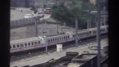 Taiwan (1982): Super Long Train Going Down The Track At A Slow Speed