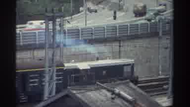 Taiwan (1982): Trains In Action Driving Next To An Interstate And River