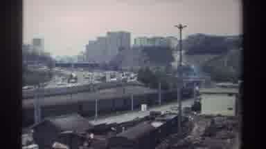 Taiwan (1982): Train Track Besides A Busy Highway With Lots Of Traffic