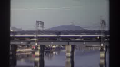 Taiwan (1982): Train Moving On The Rail Near The River And There Is A Hill Across