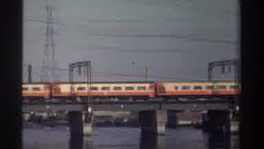 Taiwan (1982): Train Travels Across Bridge