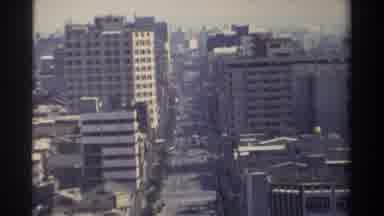 Taiwan (1982): Aerial City Streets And Buildings On A Bright Sunny Day