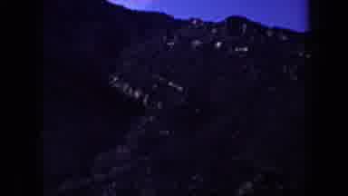 Arizona USA (1957): Dark And Unfocused Two Large Rocky Hills In The Wilderness