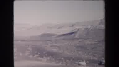 Arizona USA (1958): Panoramic Empty Gray Desert Vista With Far Off Mountains