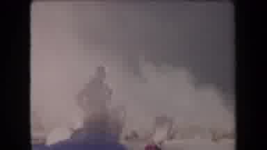 Arizona USA (1958): Three Four People Are In Near To Mountains And Smog
