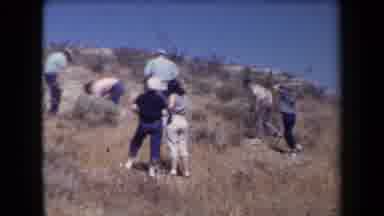 Arizona USA (1958): People Climbing And Hiking On The Side Of Hill Rock Mountain