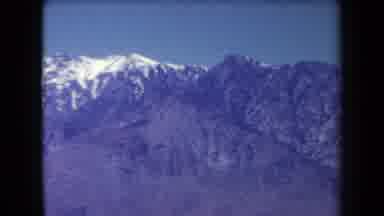 Arizona USA (1958): Panorama Snow Covered Mountains On A Clear Day With No Clouds