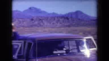Arizona USA (1958): People Outdoor Wild Valley Mountain Car Road Landscape Sky