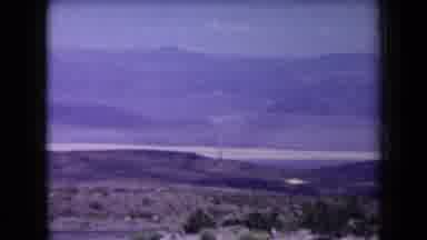 Arizona USA (1958): Road Trip On A Highway No Cars Bare Rocks Not Much Trees