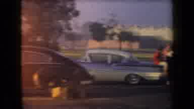 Arizona USA (1958): They Are A Group Of People Standing On The Road Next To Their