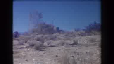 Arizona USA (1958): People Standing And Walking Up A Sandy Ridge In Desert