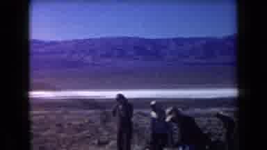 Arizona USA (1958): People Collecting Samples From Ground In A Desert Area With