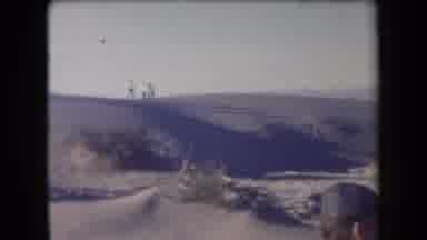 Arizona USA (1958): Observers Are Perched Upon Various Dunes As They Gaze Upon The