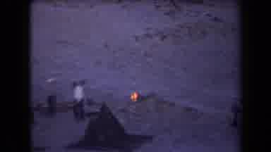 Arizona USA-1958: Family Camping Trip with Classic Cars and Campfire