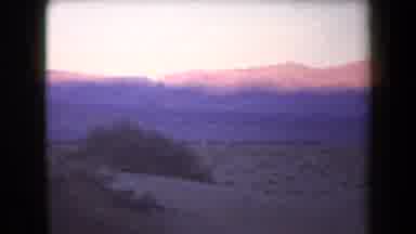 Arizona USA (1958): Mountain View Sunset Clouds Open Landscape Trees Sand Almost