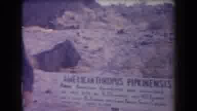 Arizona USA (1958): Man Walking Towards Camera Imitating A Monster And Screaming