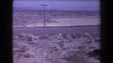 Arizona USA (1958): Few Cars Stop Besides The Road People Get Off The Car Resting