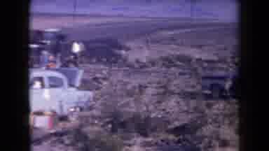 Arizona USA (1958): Cars And People In The Desert Camping