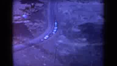 Arizona USA (1958): A Road With A Curve And Several Cars With Some Hills And Trees