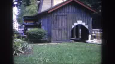 Michigan USA-1968: Old Theme Park With Water Attraction And White Swan Boat