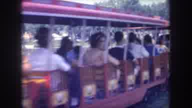 Michigan USA (1968): People Riding On Tour Train On A Bright Sunny Day