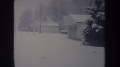 Michigan USA (1968): Where Is Everyone On This Snowy Day In The Neighborhood ?