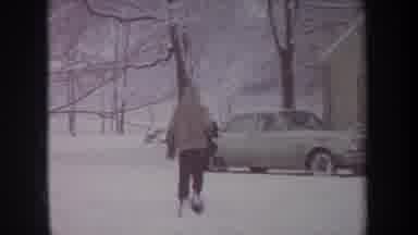 Michigan USA (1968): First Day Of School After Winter Storm