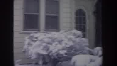 Michigan USA (1968): The Camera Pans Across A House And Yard In The Midst Of A